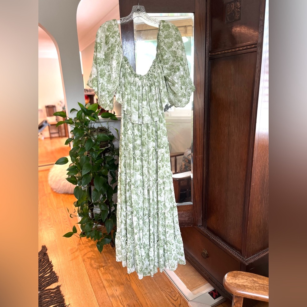 Misa Los Angeles off-the-shoulder midi dress. Size medium. - Picture 3 of 8